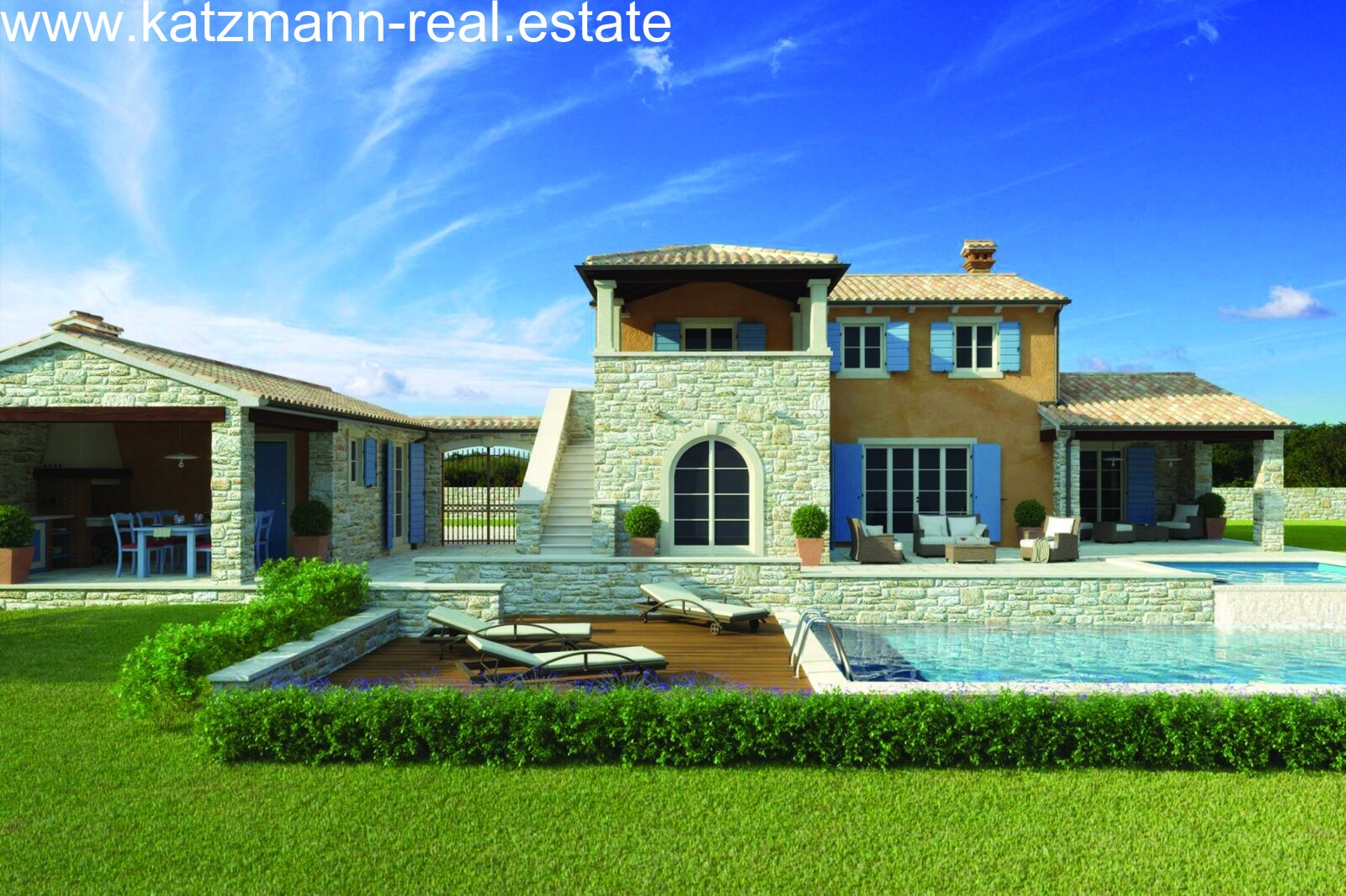 Neubauprojekt: Eleganz trifft großzügigen Komfort – Charmantes 7-Zimmer-Haus mit privatem Pool in Umag oder auf der gesamten Insel Istrien