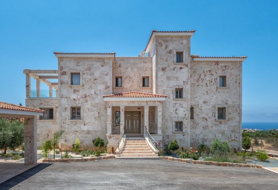 For Sale Luxury Unique Mansion at the Akamas-Paphos Paradise Cove. A Magnificent and timeless Architectural Modern compound on a plot of 8,300 square