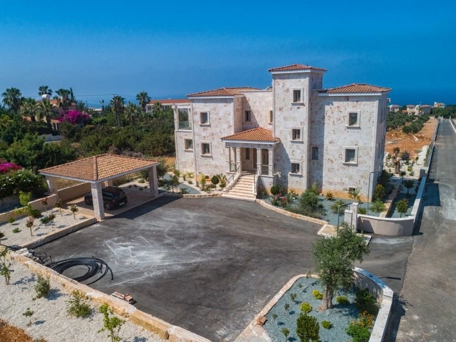 For Sale Luxury Unique Mansion at the Akamas-Paphos Paradise Cove. A Magnificent and timeless Architectural Modern compound on a plot of 8,300 square