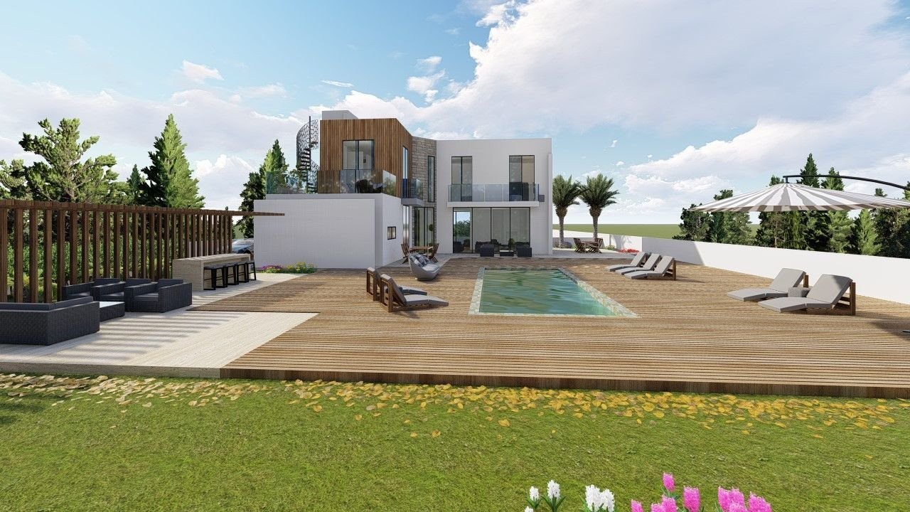 Luxury New Villa 4 months to finish.
Located in the most prestigious part of Paphos, SEACAVES, in a beautiful natural setting full
of colors and cal
