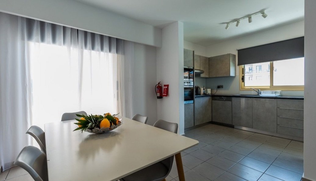 Located on the 2nd floor this exclusive three-bedroom luxury apartment has an open plan living and dining area with a separated fully equipped modern 