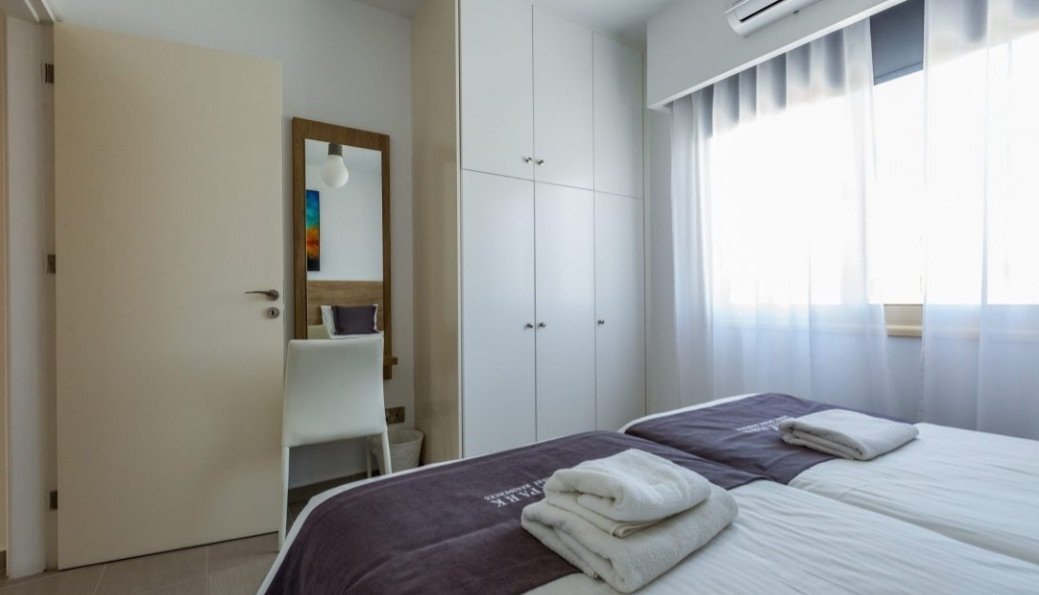 Located on the 2nd floor this exclusive three-bedroom luxury apartment has an open plan living and dining area with a separated fully equipped modern 