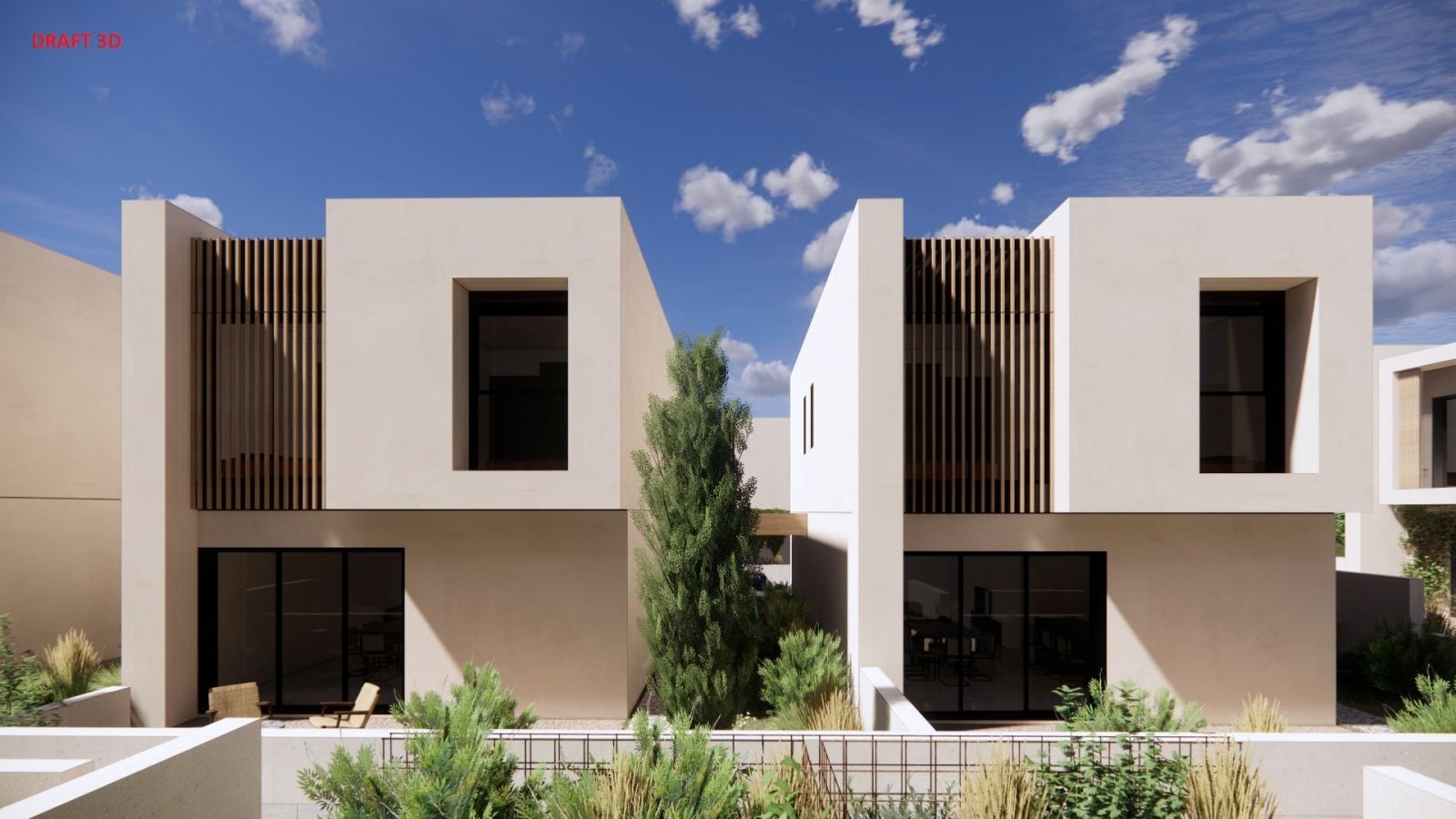 New Modern Design Detached Villas for sale.
Private gated Project with many facilities in Paphos.