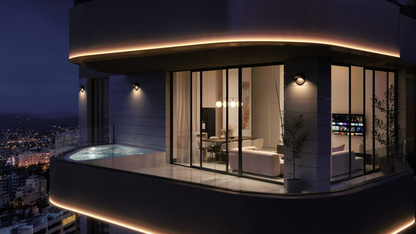 The distinctive residential tower that will take pride of place in the city’s skyline is next to the Beach.
This exquisite residential tower stands a