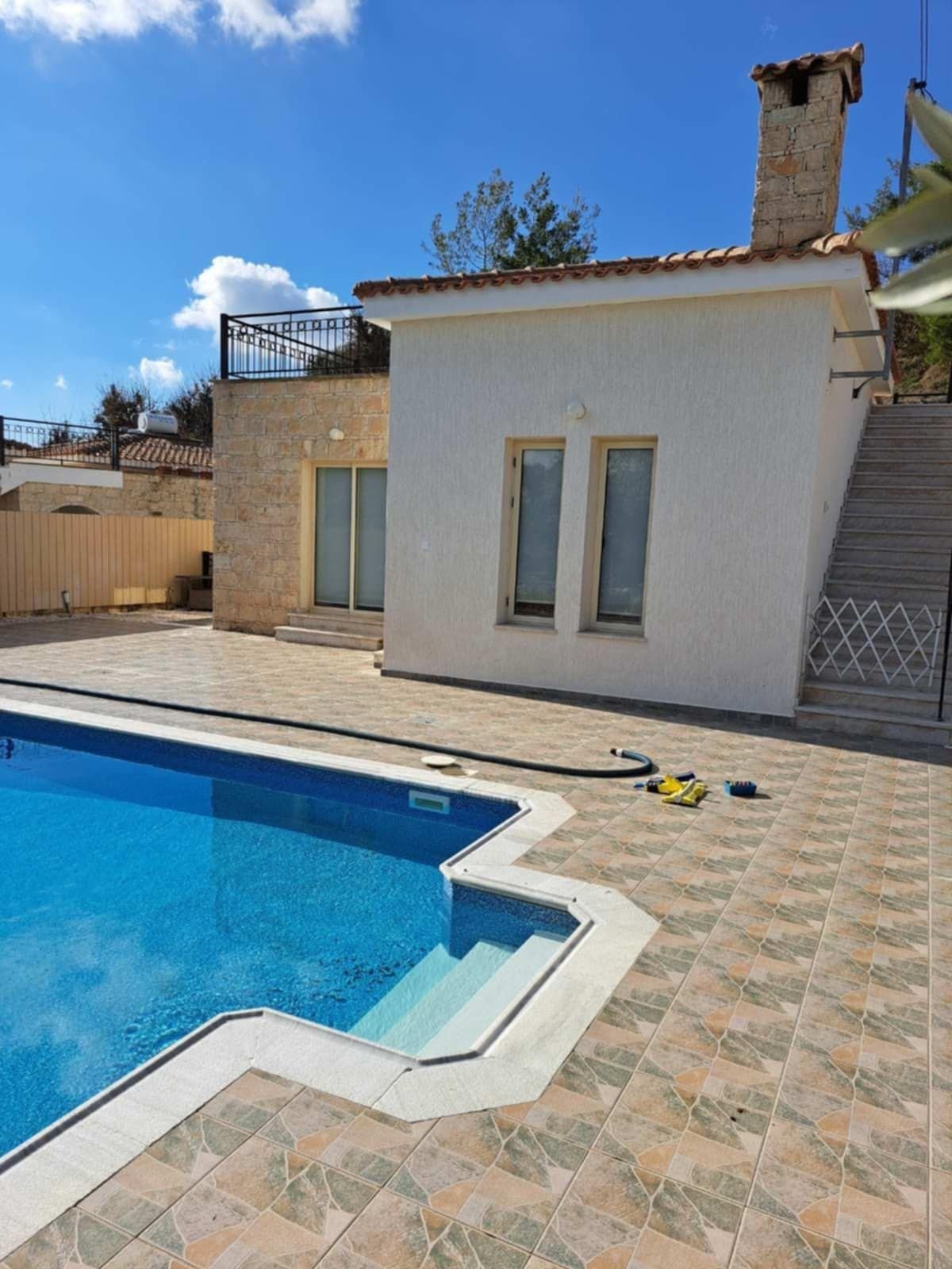 For sale is a charming bungalow located in the serene area of Kivides. This well-maintained resale property offers 119 m² of internal space, featuring