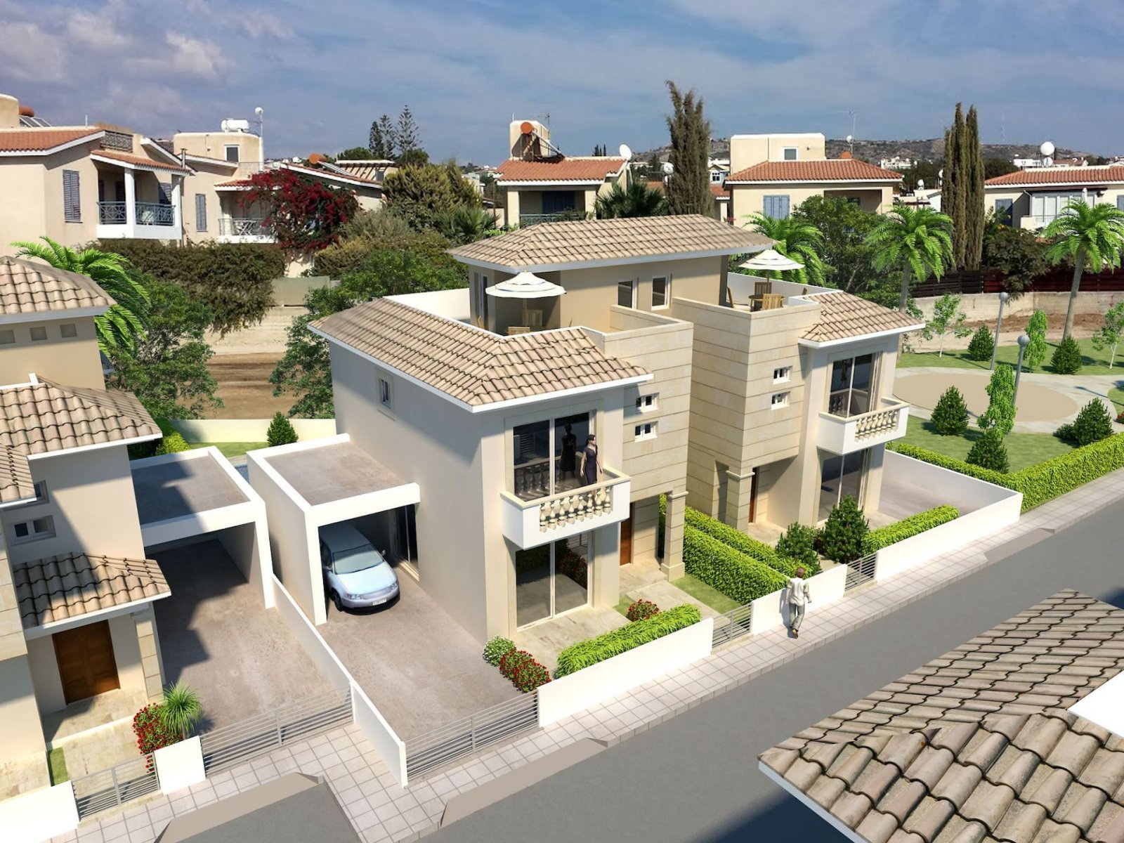 For sale is a stunning detached villa located in the desirable area of Konia. This key-ready home boasts a generous internal space of 162 m2 and featu