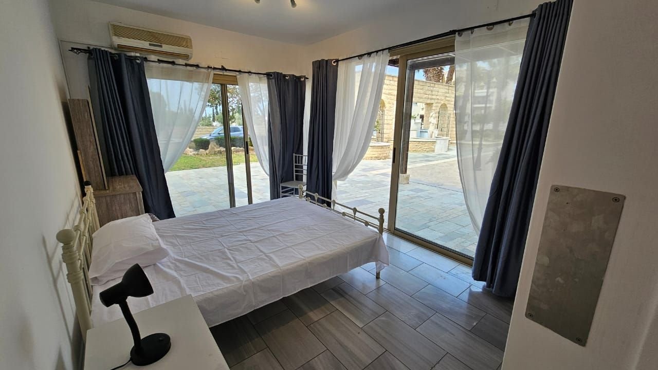 For sale is a beautifully renovated 3 studios apartments located in the vibrant area of Geroskipou. 3 Modern Fully Furnished Ground-Floor Studios in