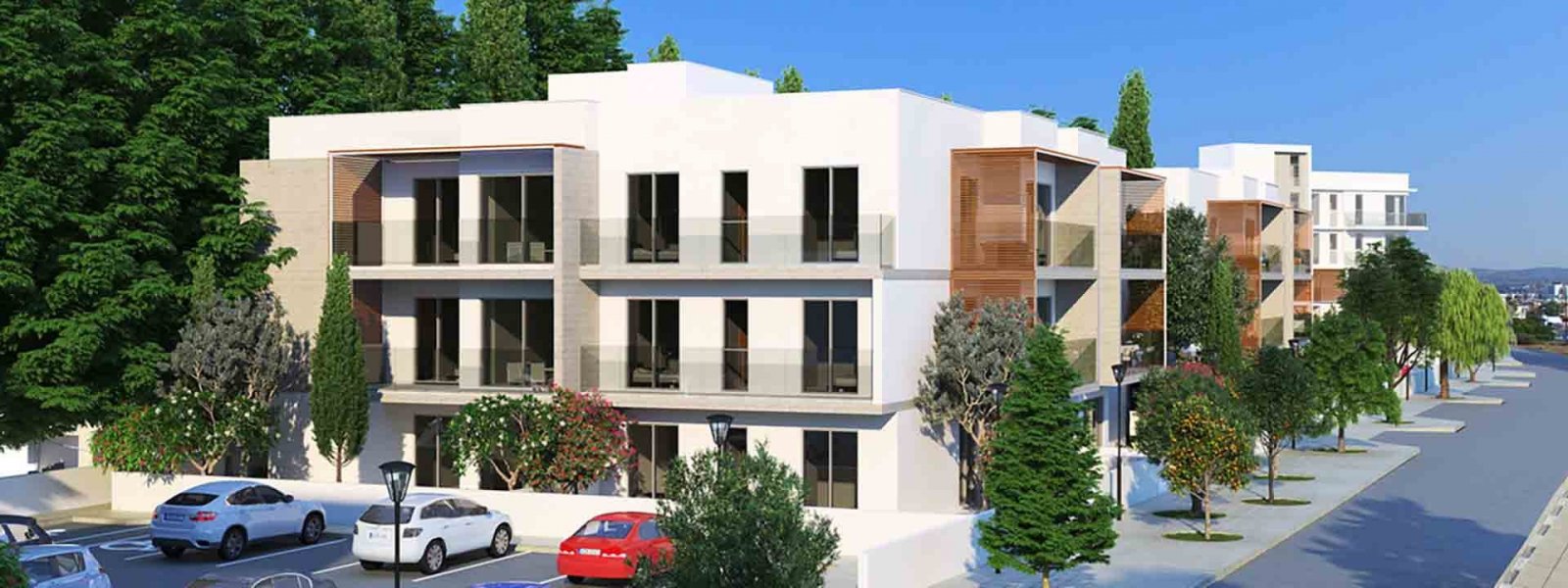 Onero Residences, Apartment No. 210 in Block C is a 3-bedroom apartment for sale in the heart of the tourist area of Paphos. The apartment is adjacent
