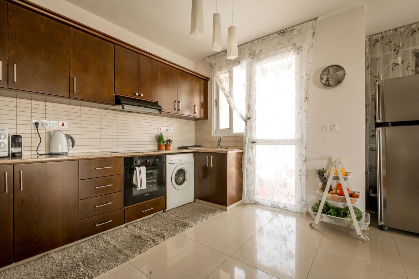 For sale is a spacious Top Floor three Bedroom Resale apartment located in the vibrant center of Paphos. This top-floor residence offers an internal s