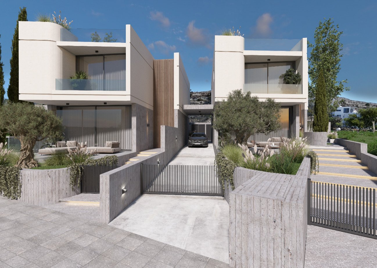 For sale: This modern detached villa in Geroskipou offers a perfect blend of comfort and style. Currently under construction and set for completion in