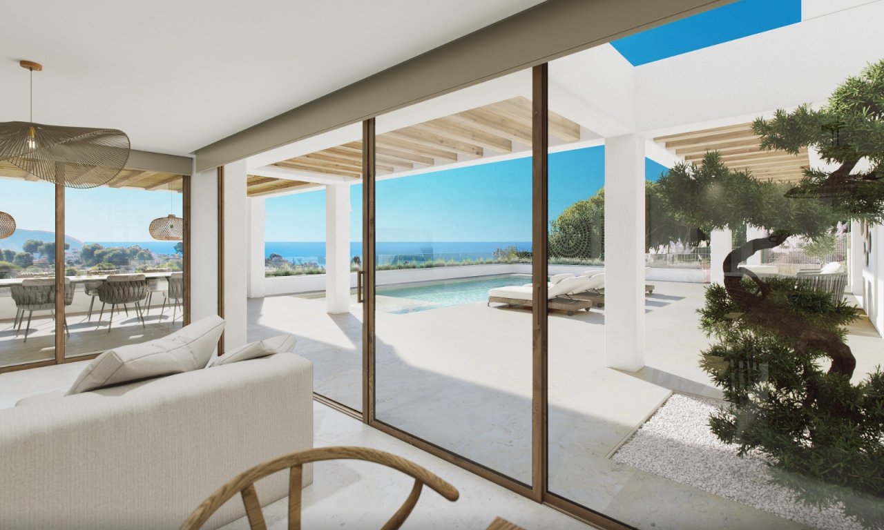 Luxus panoramique : espace de vie sans couture avec une vue imprenable sur la mer et un oasis privé avec piscine Luxus panoramique : espace de vie sans couture avec une vue imprenable sur la mer et un oasis privé avec piscine