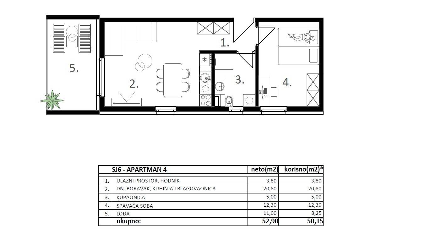 639815 - Wohnung in Vodice