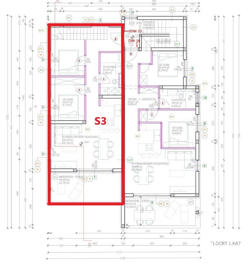 593872 - Wohnung in Vodice