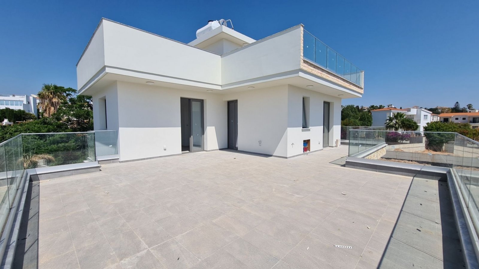 Ready For Delivery Brand New Modern Detached Villa in Pegia Agios Georgios.
The property includes a provision for Underfloor Heating, a fireplace,