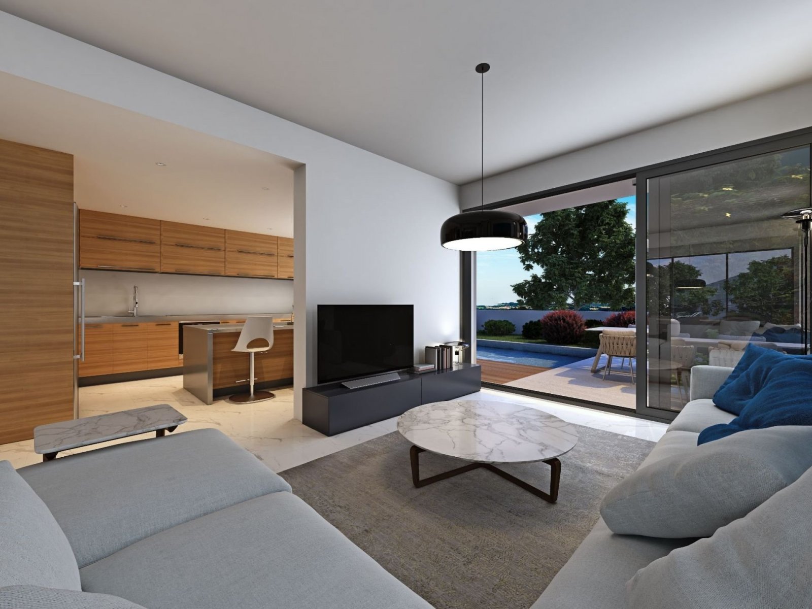 New Modern Design Detached Villas for sale.
Private gated Project with many facilities in Paphos.