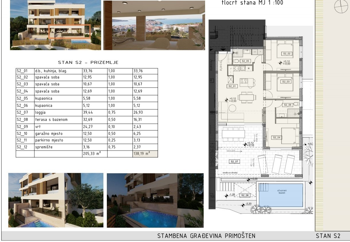 274984 - Wohnung in Primošten