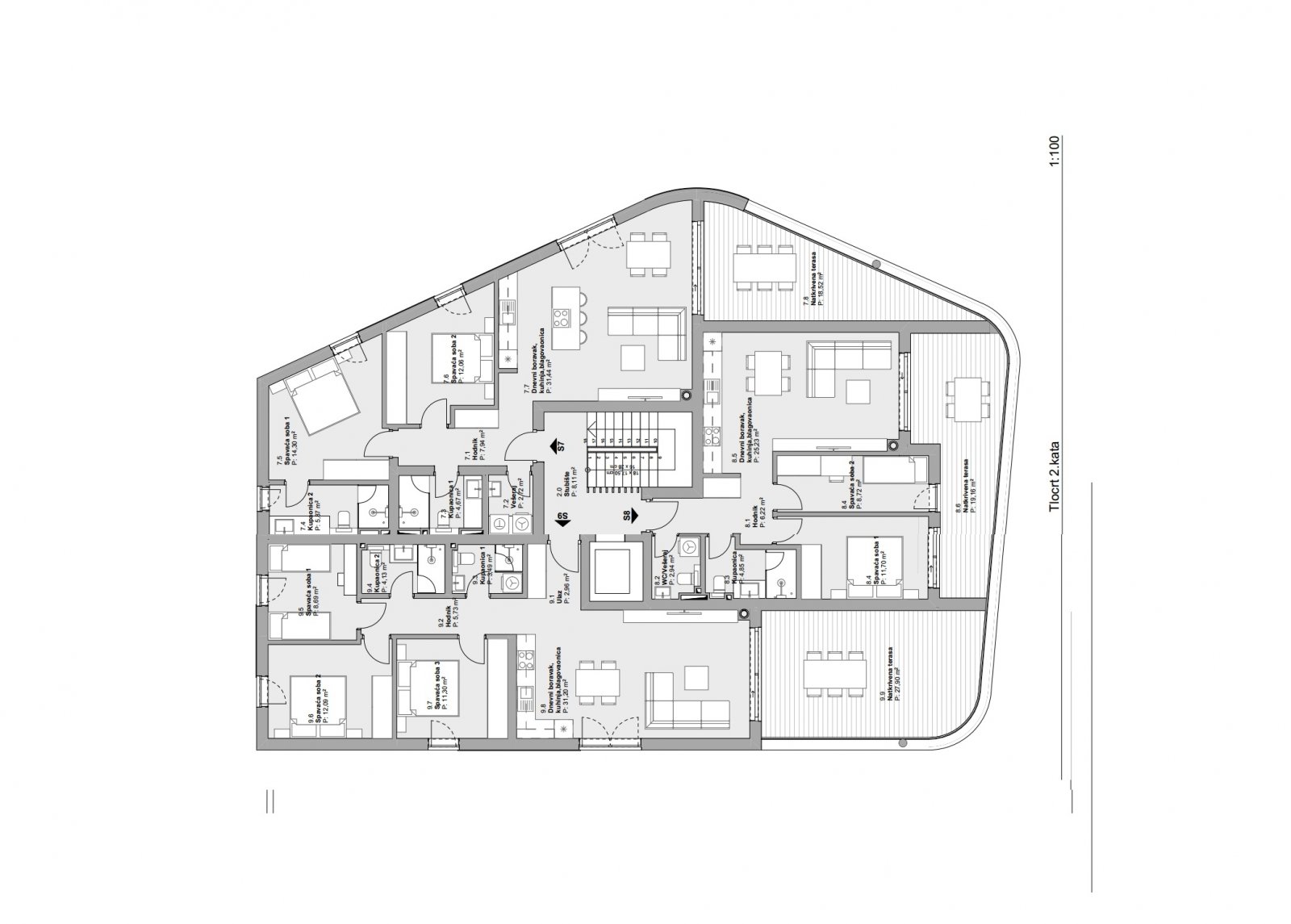 274425 - Wohnung in Vodice