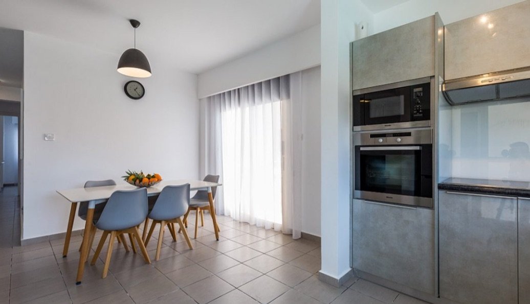 Located on the 2nd floor this exclusive three-bedroom luxury apartment has an open plan living and dining area with a separated fully equipped modern