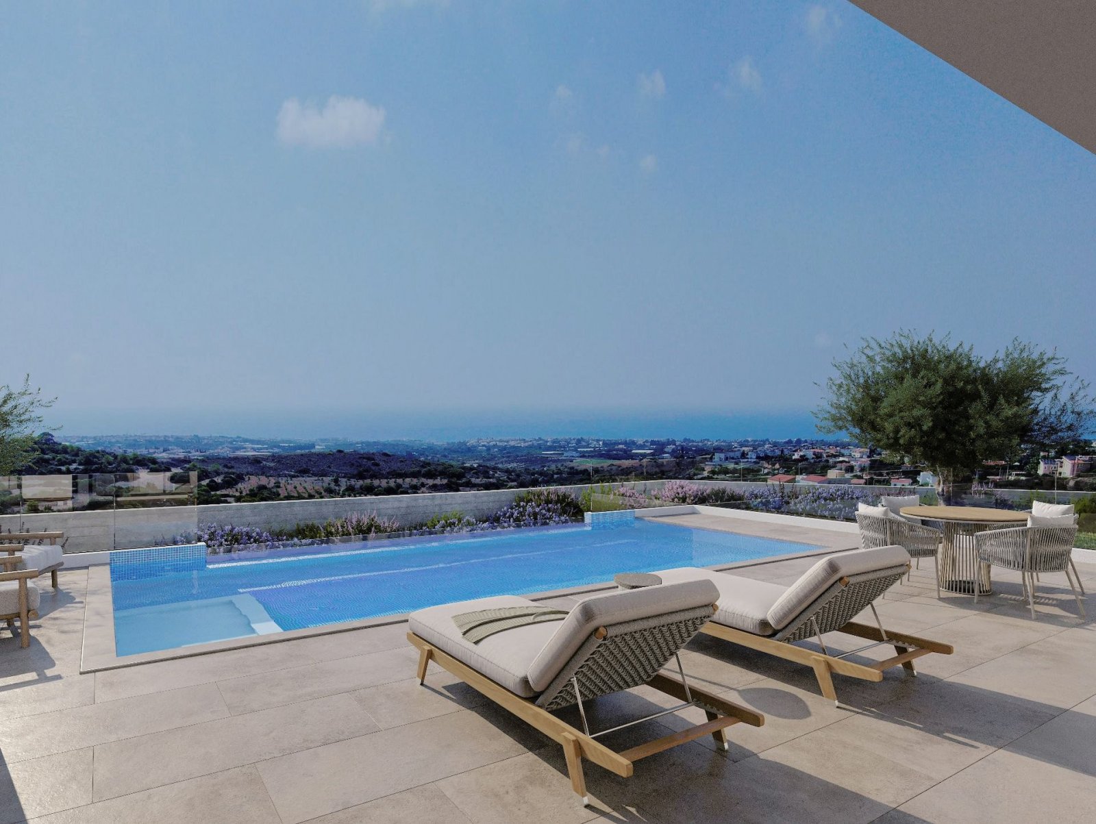 An exclusive and unique project consisting of four bungalows and six 2-storey houses. The natural landscape offers unobstructed views of the Pafos and