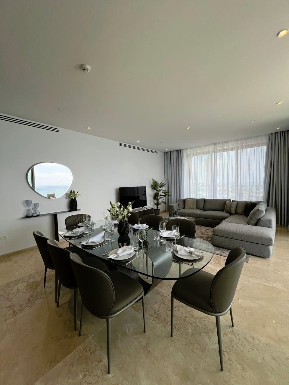 For Sale Under Construction On A New Tower in Kato Paphos a 3 Bedroom Apartment on the 14th Floor in a Luxury waterfront leaving is the new best resid