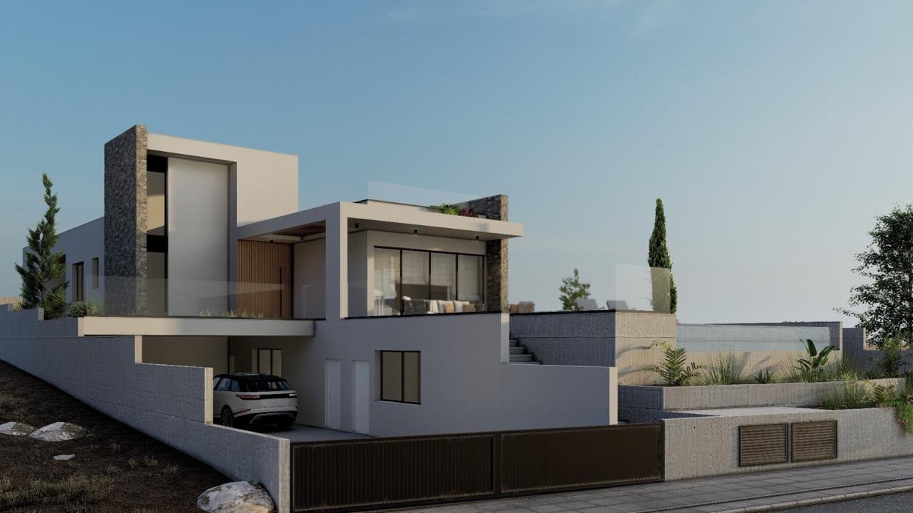 For sale is a stunning, modern detached villa currently under construction in the sought-after area of Tala. With a spacious internal area of 488 m²,