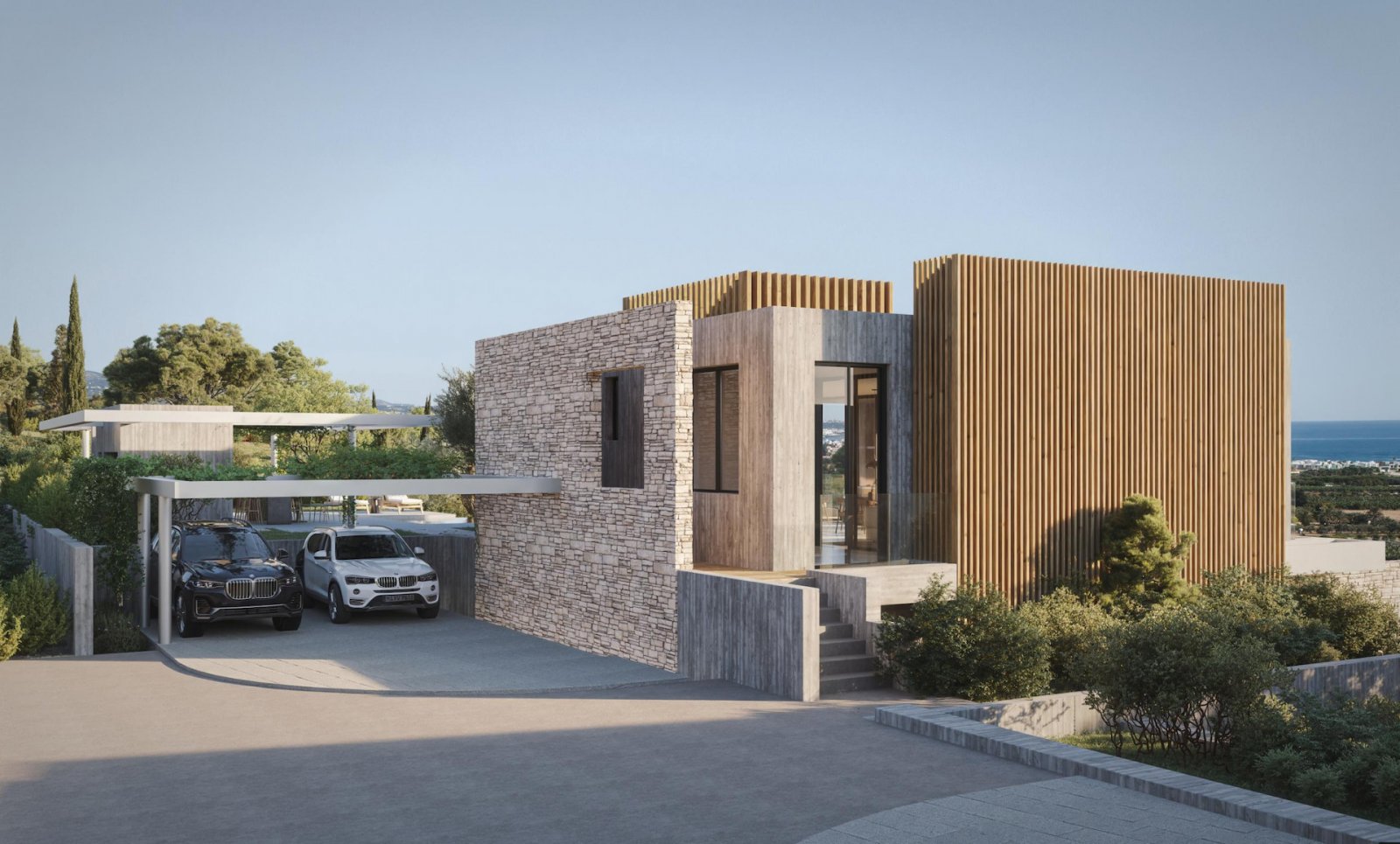 For sale is a stunning detached villa under construction, offering a spacious internal area of 332.44 m² on a generous plot in the highly sought-after
