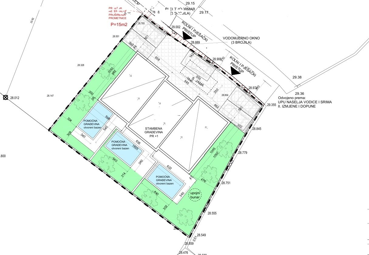 Moderne Doppelhaushälfte mit Pool - Vodice