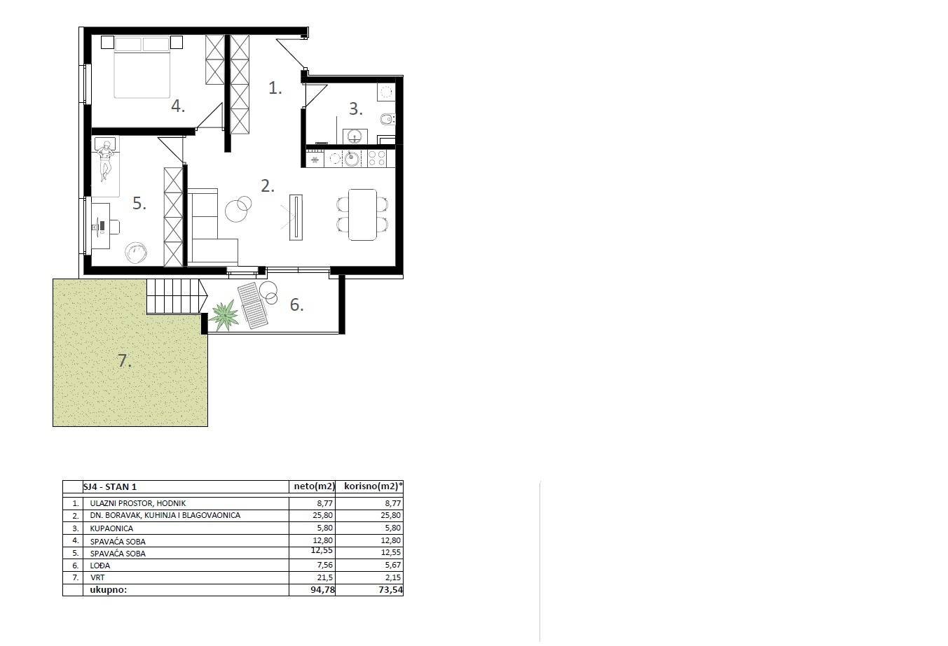 639794 - Wohnung in Vodice