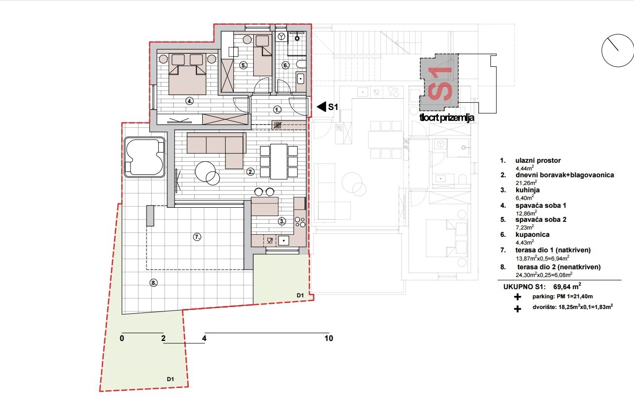 274903 - Wohnung in Primošten
