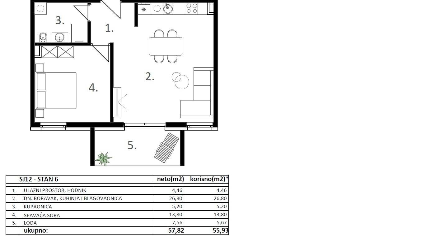 639888 - Wohnung in Vodice