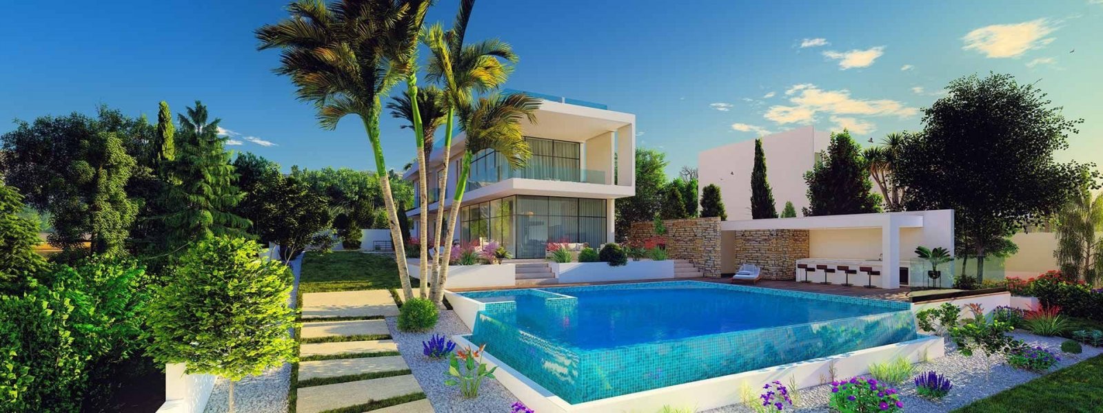 Beachfront Villas are modern residences located on the sandy beaches of Latchi in Polis Chrysochous. The development consists of 5 modern 4-bedroom vi
