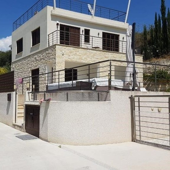 This villa is located in a quiet and picturesque area of Paphos in Tala Village. Tala village centre is a short walk away and offers a selection of ca