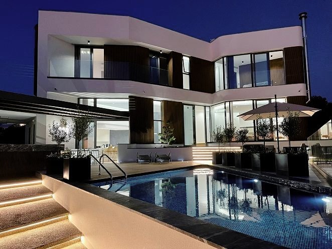 FOR SALE NEW Modern luxury villa in an established luxury neighbourhood with beautiful countryside and sea views in Konia Village, a prestigious subur
