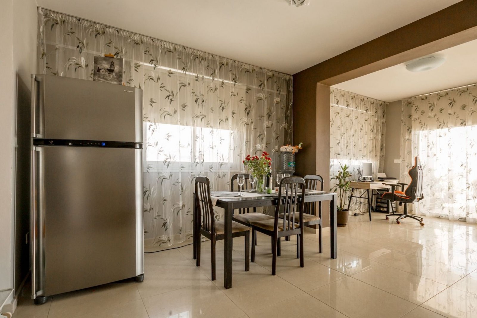 For sale is a spacious Top Floor three Bedroom Resale apartment located in the vibrant center of Paphos. This top-floor residence offers an internal s