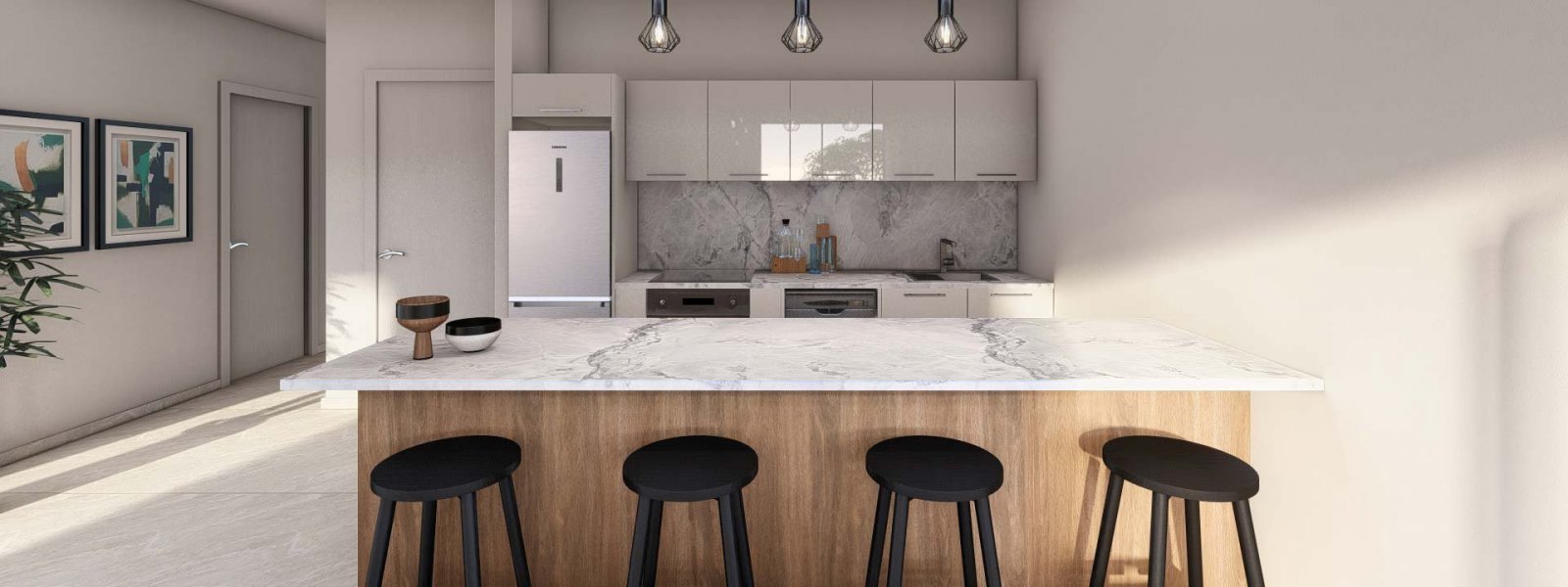 For sale New Apartment: a spacious, modern apartment currently under construction in the sought-after area of Chloraka. This top-floor residence featu