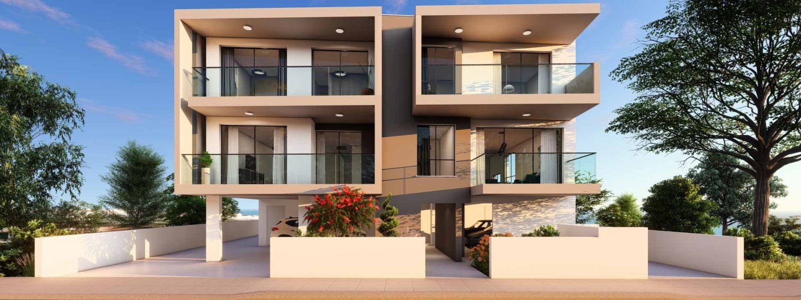 For sale New Apartment: a spacious, modern apartment currently under construction in the sought-after area of Chloraka. This top-floor residence featu