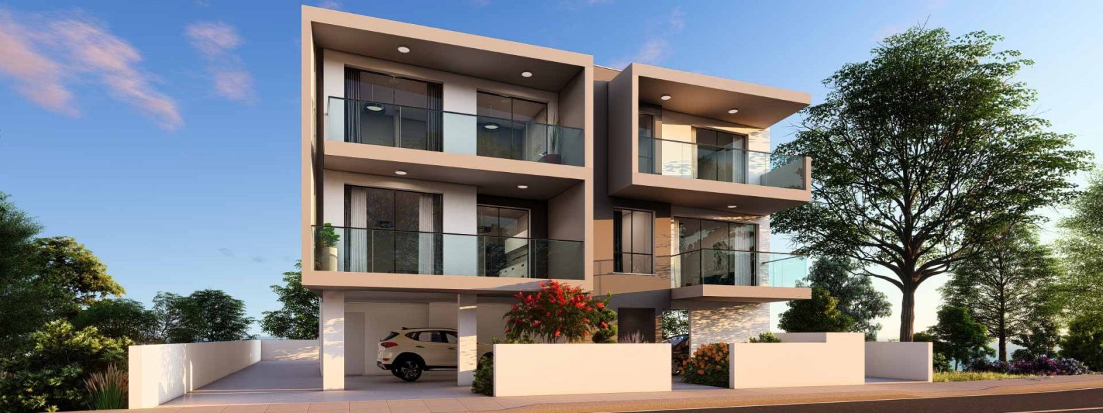 For sale New Apartment: a spacious, modern apartment currently under construction in the sought-after area of Chloraka. This top-floor residence featu