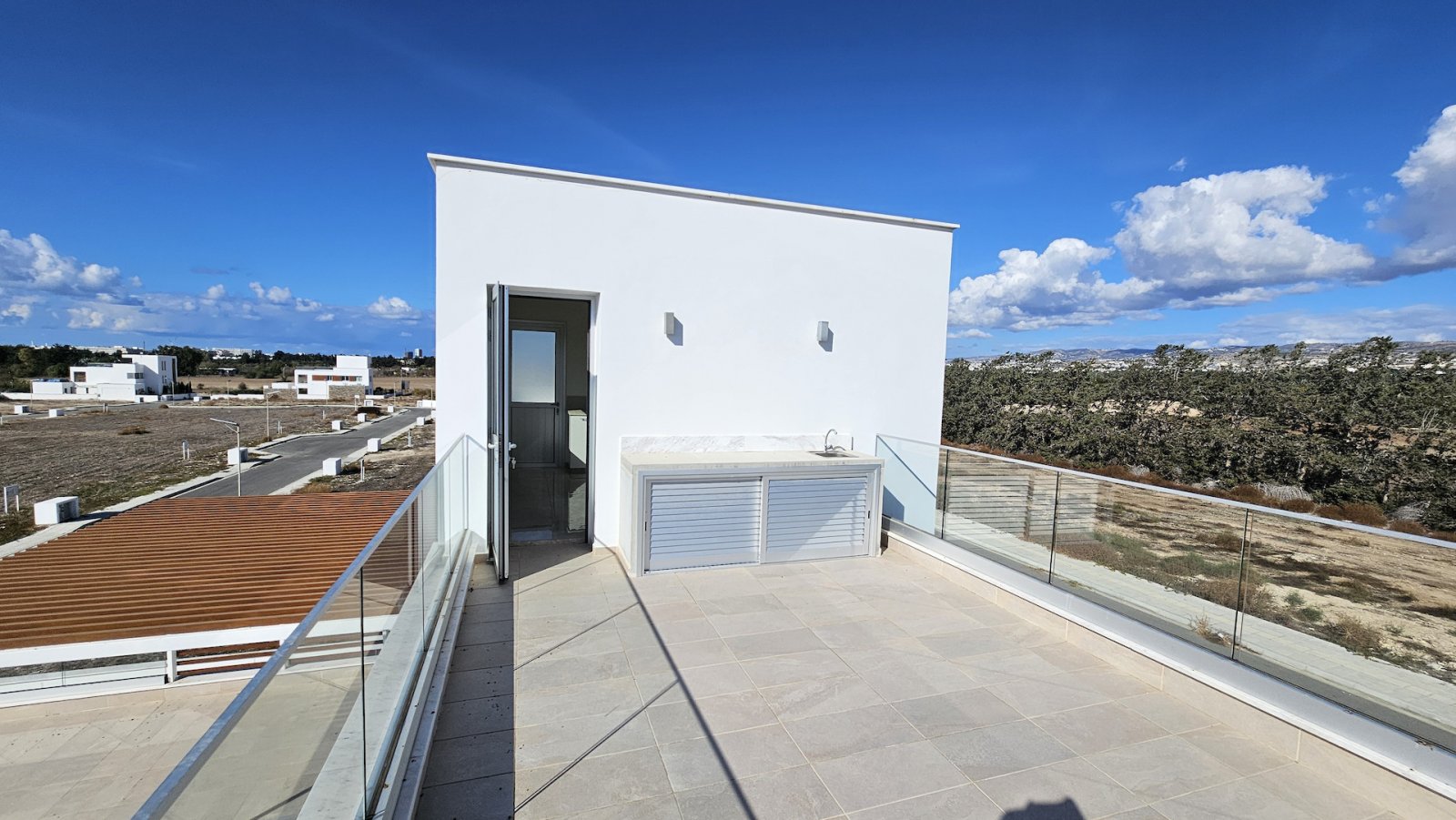 For sale is a modern, detached villa currently under construction in the sought-after area of Geroskipou. This spacious home offers an internal space