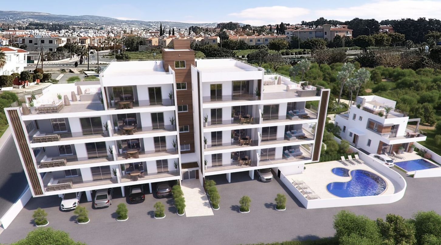 At a prime location in the heart of Kato Paphos now for sale, KEY READY New Penthouse Apartment 402 just 10 mins walk to the KINGS AVENUE MALL, 4 mins