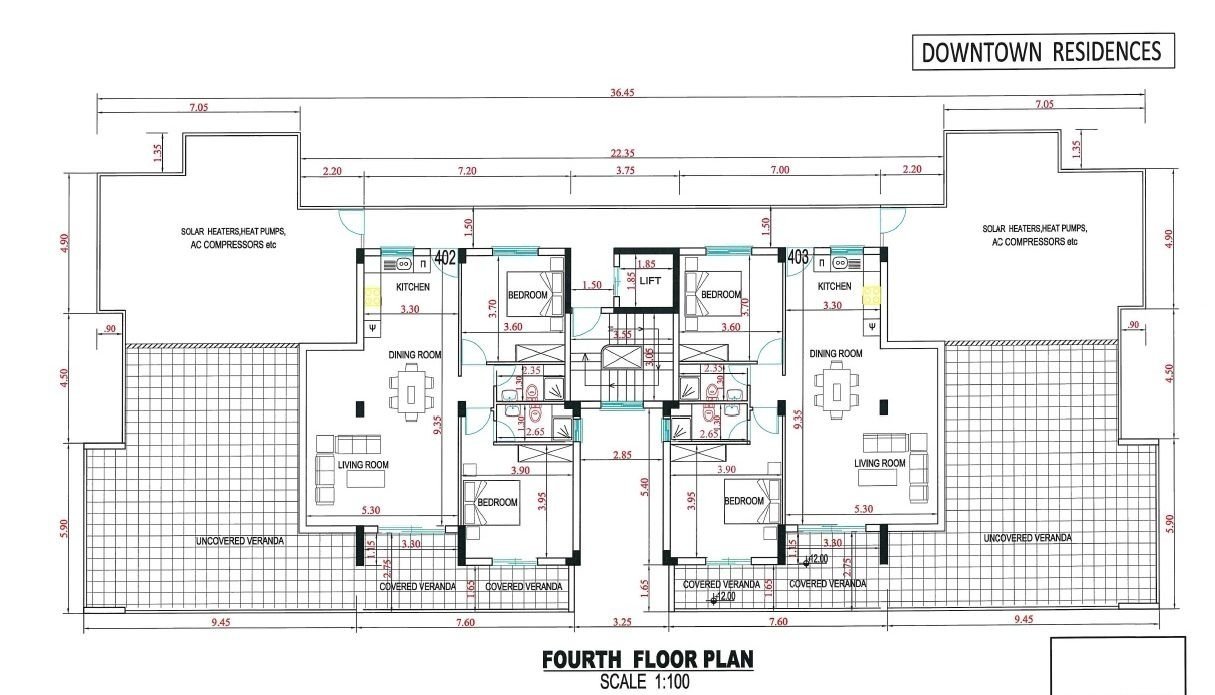 At a prime location in the heart of Kato Paphos now for sale, KEY READY New Penthouse Apartment 402 just 10 mins walk to the KINGS AVENUE MALL, 4 mins