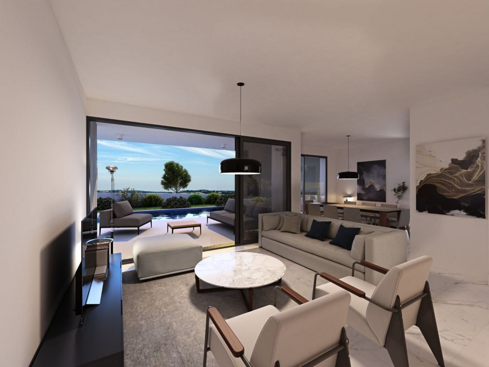 New Modern Design Detached Villas for sale.
Private gated Project with many facilities in Paphos.