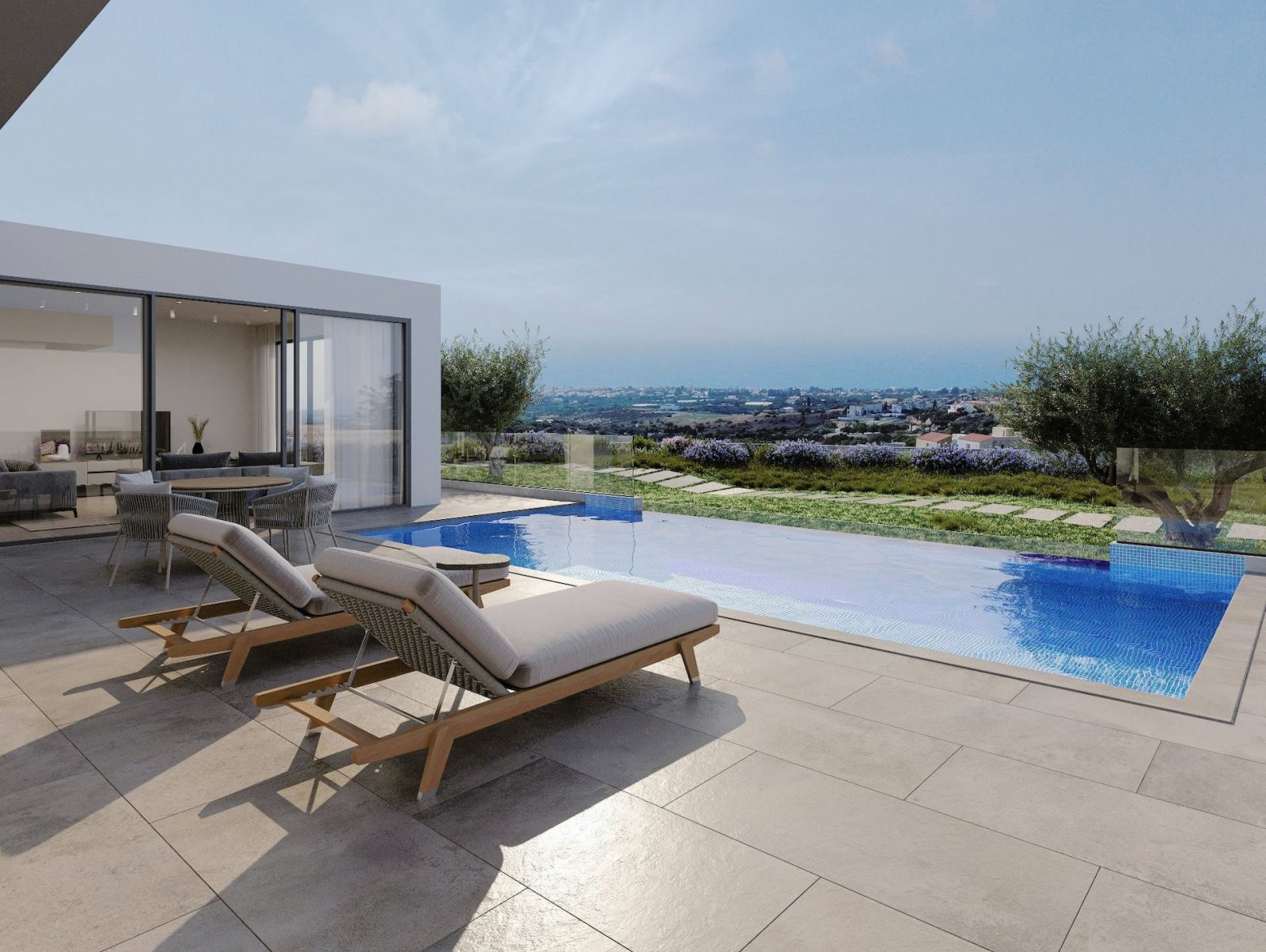 An exclusive and unique project consisting of four bungalows and six 2-storey houses. The natural landscape offers unobstructed views of the Pafos and