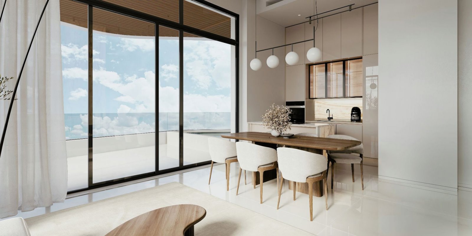 The distinctive residential tower that will take pride of place in the city’s skyline is next to the Beach.
This exquisite residential tower stands a