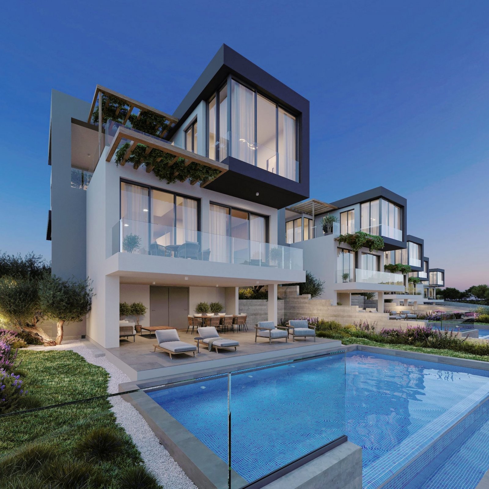For Sale Almost Ready Luxury villa in Tala village of Paphos.
An exclusive and unique project consisting of four bungalows and six 2-storey houses.
A